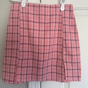 Plaid Mini Skirt